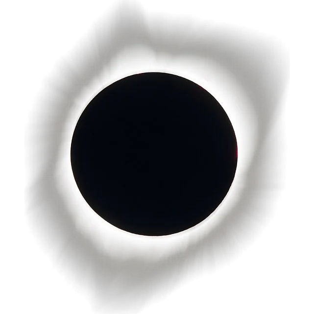 The total solar eclipse of 21 August 2017, with the Sun's corona around the Moon